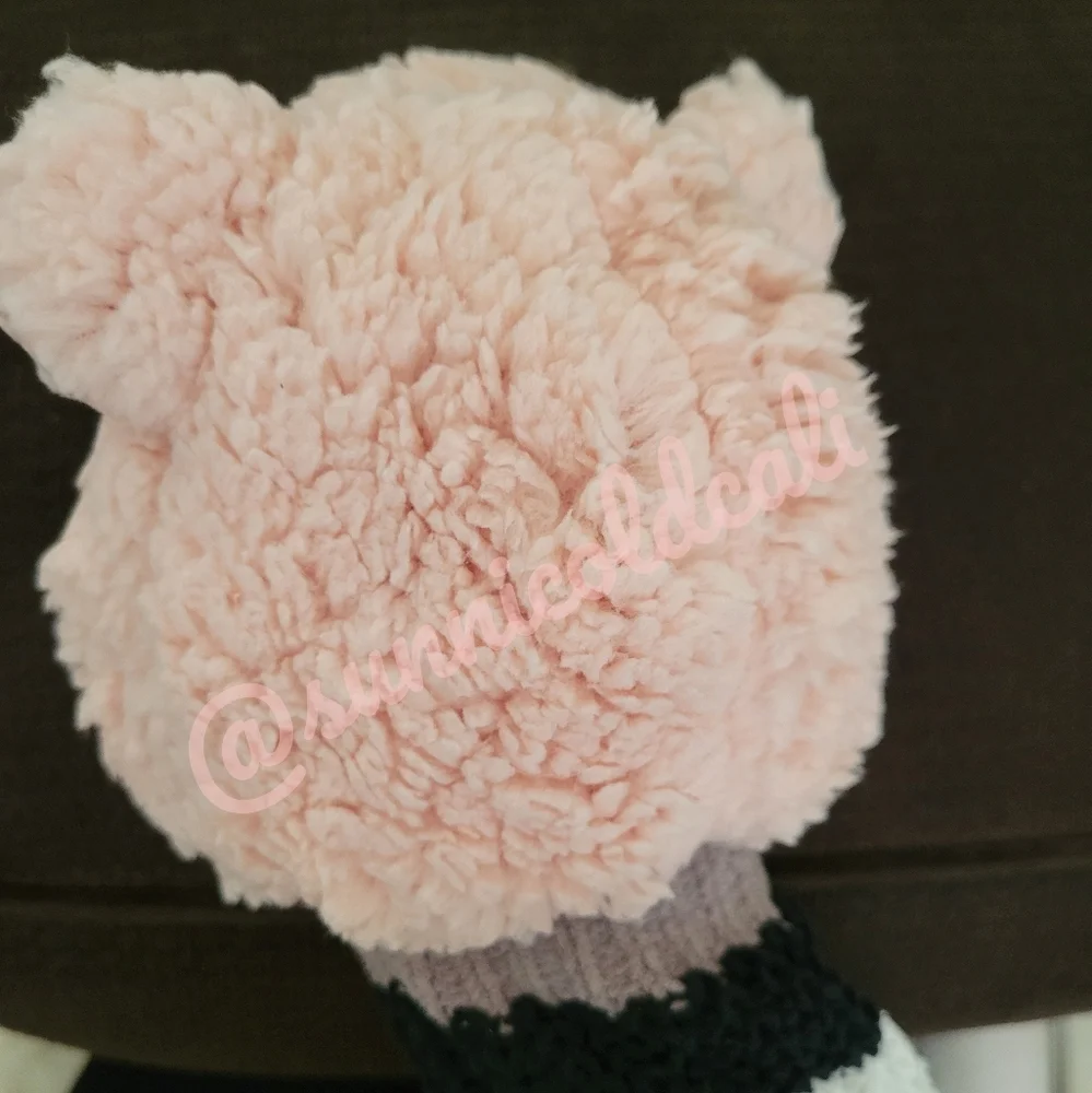 Pink panda hoodie for cat